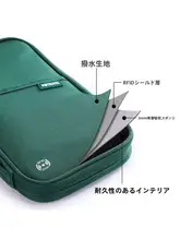 大容量多機能パスポートケース【RFID防盗・収納ポケット付き・オールインワン】
