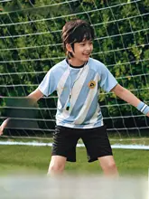 男の子用半袖Tシャツとショートパンツ【速乾・サッカーウェア・夏用】（セットアップ対応）