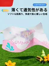 速乾吸水キッズスイミングバスローブ【フード付き・ポータブル・保温性】