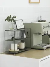 グリーン中世コーヒーコーナー カップ 棚