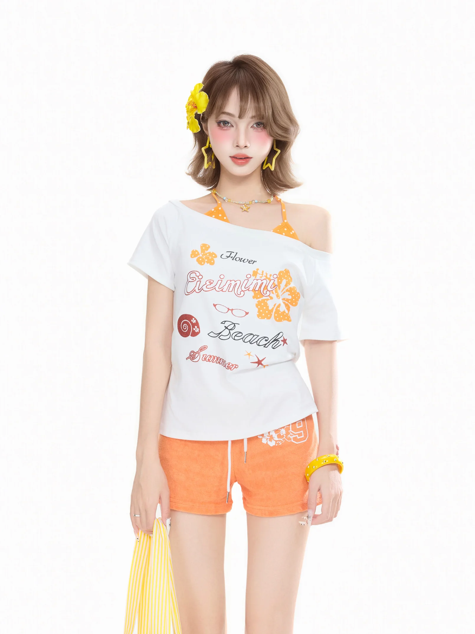 リゾートファッション 沖縄向けの少女風オフショルダーTシャツ：2026年夏のカジュアルスタイルガイド