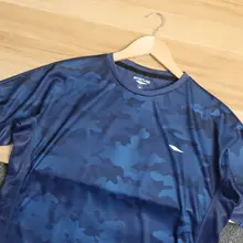 メンズ 夏用速乾迷彩Tシャツ【メッシュパネル・ラウンドネック・カジュアルスポーツ】