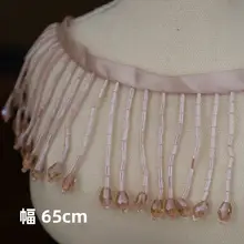 華やかな彩色ガラスビーズの花飾り【舞台衣装・ドレス用・Diy素材】