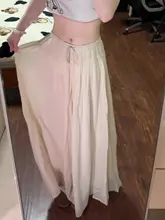 大きなサイズのパンツ【ベージュ・抽象ドレープ・ワイドレッグ】（セットアップ対応）