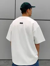Camdrce 310g重厚感のある氷感エアレイヤーコットンブレンドショートスリーブTシャツ