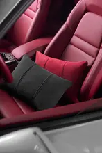 車用 腰クッション シートバックサポート メルセデス・ベンツ BMW ポルシェ アルカンターラ