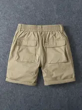 コットン製 メンズカーゴショートパンツ【夏用・ストレート・伸縮性・多ポケット・フ ィット】（セットアップ対応）