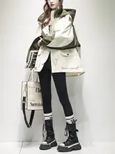 トレンチコート【切替デザイン・ウエストシェイプ・フード付き】