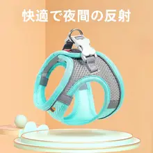 猫用ハーネスリード【防脱走・アウトドア用・調整可能】