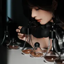 コーヒー・ティー・エッセンシャルオイル用ガラスサンプルボトル【デザインの香り瓶】