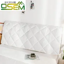 実木製ベッドヘッド用衝撃防止クッション【厚手・ファブリック・保護カバー】