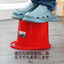 大型プラスチック水桶【家庭用・洗車・持ち手付き・学生用】
