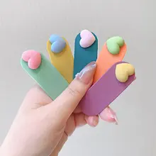 カラフルハートデザインの夏用ヘアクリップ【可愛い前髪用・サイドクリップ】