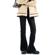 XFX 高腰デニムパンツ【アメリカンヴィンテージ・ストレート・フレアシルエット・ウォッシュ加工】