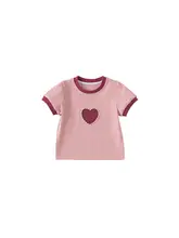 女児用 半袖Tシャツ【夏用・かわいいデザイン・極上の柔らかさ】（セットアップ対応）