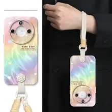 ADDTHIS ハート型羽織のスマートフォンケース【荣耀X60・X50・X60Pro・Huawei対応・シリコン製・ストラップ付き・高耐衝撃】