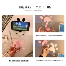 透明でかわいいスマホスタンド【デスク用・タブレット対応・ホームシアター】