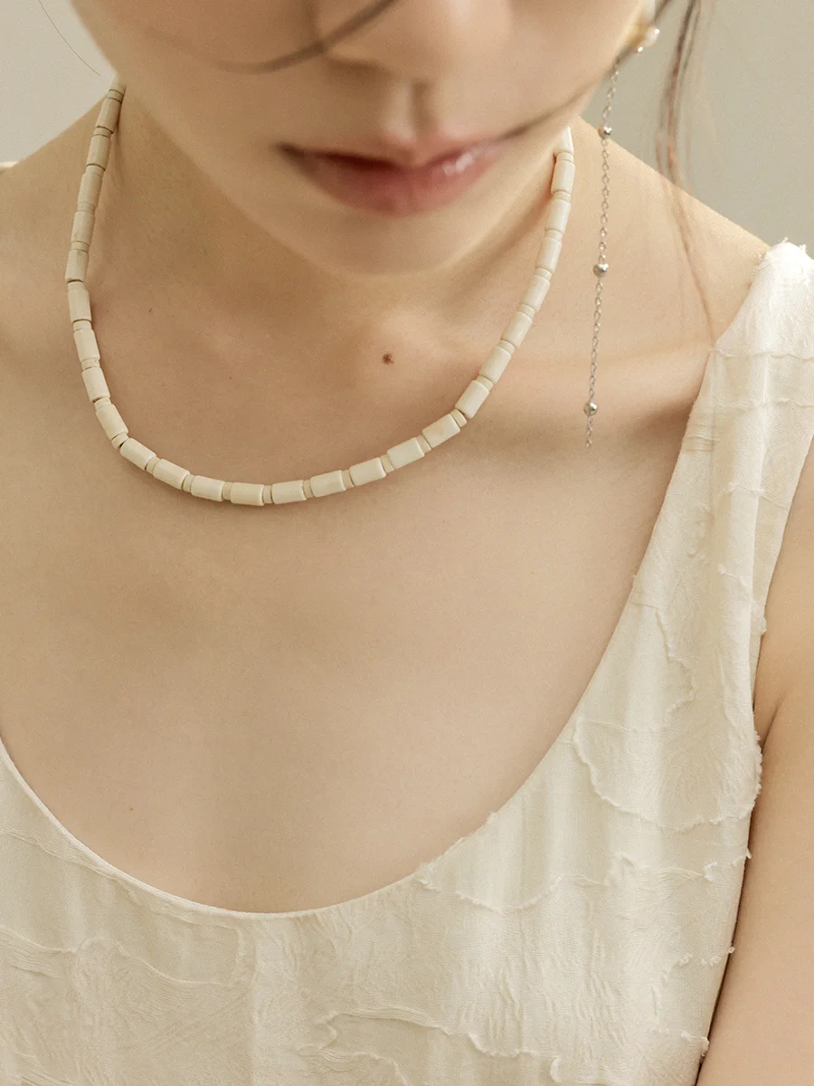 竹節デザイン ネックレス：50cm・60cm ネックレスとビーズネックレスのデザイン・素材比較