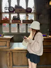 ニットカーディガン レディース フード付き オーバーサイズ ルーズ 大きいサイズ ぽっちゃり 甘辛MIX おしゃれ 秋 冬