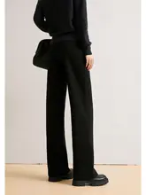 通勤にも最適なパンツ【イタリアンスタイル・ストレート・極上の柔らかさ・ウエストゴム】