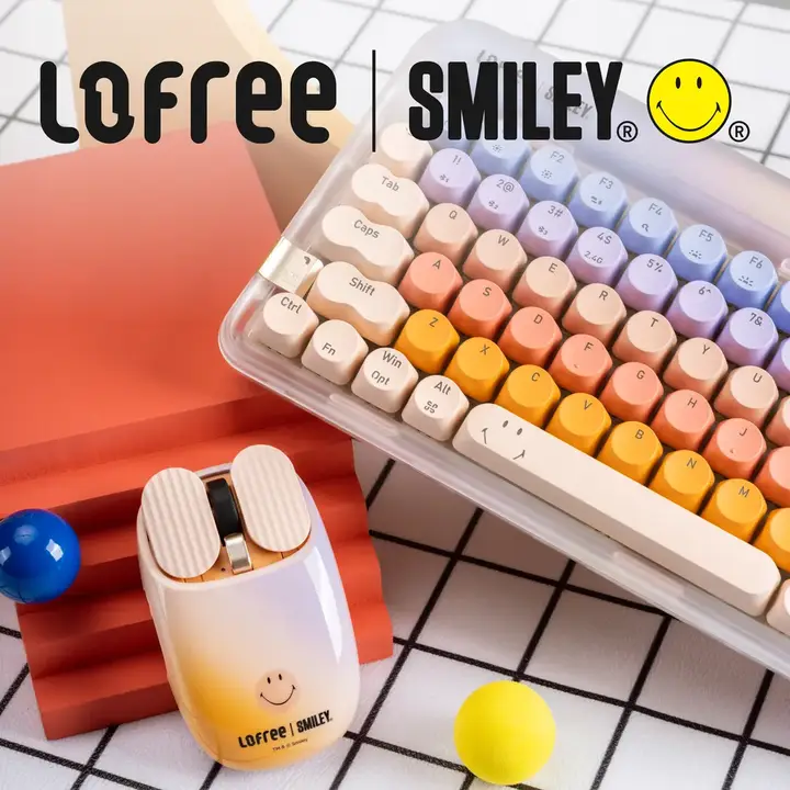 Lofree & Smiley コラボ ポテトチップスワイヤレス Bluetoothマウス【可愛いデザイン・充電式・オフィス・ゲーム用】