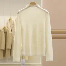 ベース100%の  ウールニットセーター【ファッショナブルなデザイン・女性用・厚手】