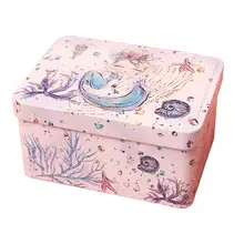 おしゃれな鉄製収納ボックス【ヘアクリップ・口紅用・オフィスや寮に最適・蓋付き・お菓子収納】