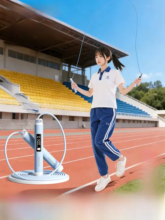 競技用跳び縄【小学生・中学生向け・カウント機能付き・高品質ベアリング】