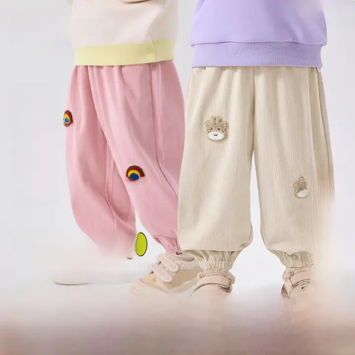バルーンパンツ キッズ ボーイズ ガールズ コーデュロイ ルーズフィット カジュアル おしゃれ トレンド 秋