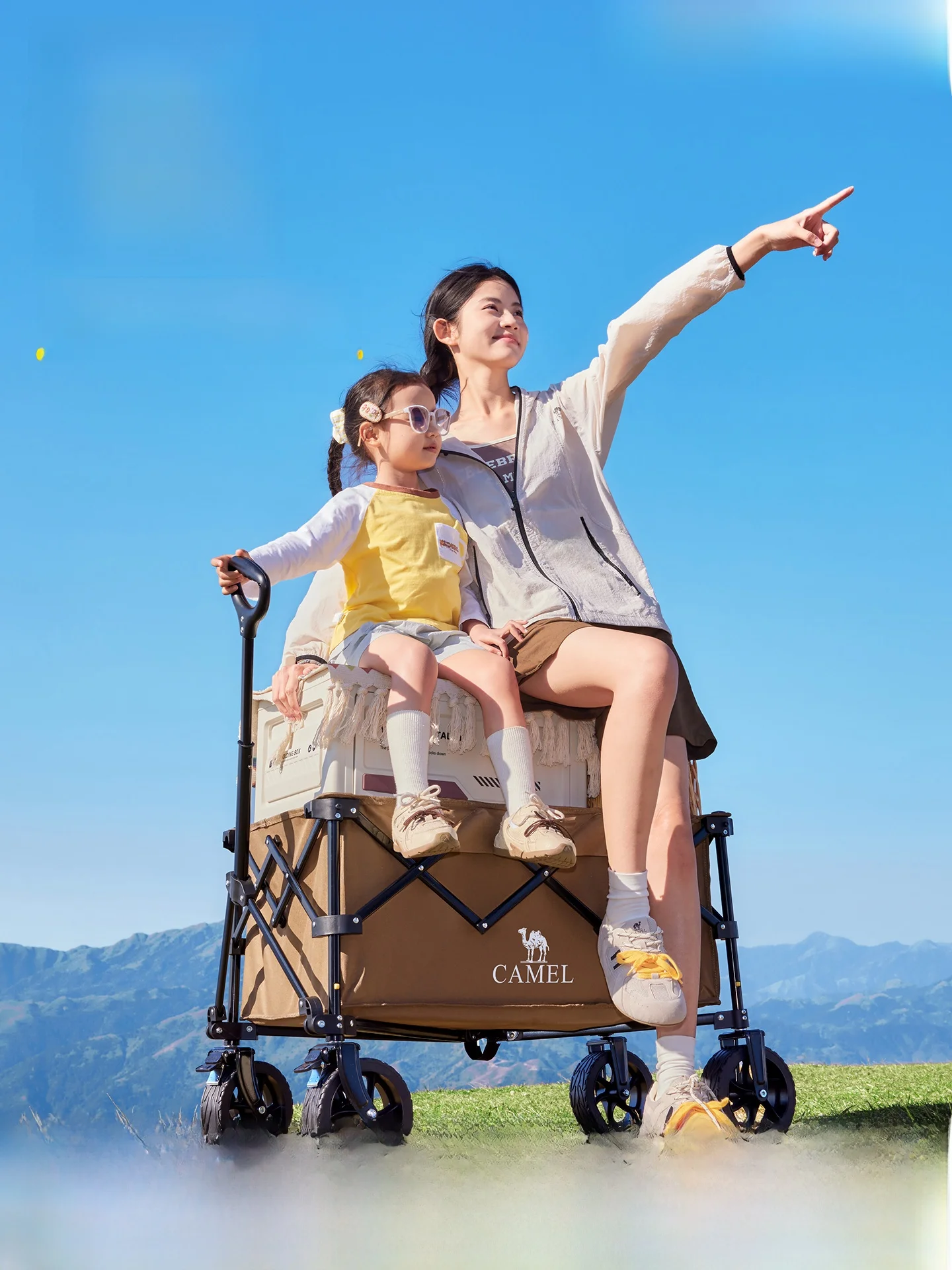 Camel 折りたたみキャンプ用手押し車：子供向けアウトドアでの実用性と収納性能