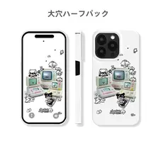 スマホケース iPhone16/15/14対応 ソフト フィルム Y2K