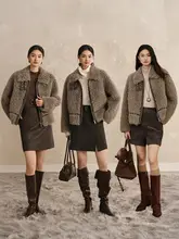 極上の柔らかさの短めジャケット【女性・小柄・フェイクシアリングデザイン】