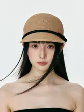 主婦におすすめ！シンプルな皺加工の草編み帽子【日除け効果・カジュアルスタイル・旅行用】