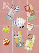 おしゃれで可愛い！マグネット付きマットフィルム二合一スマホケース【手描きデザイン・耐摩耗・防スクラッチ・防酸化】