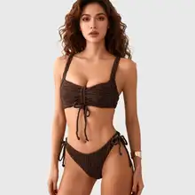 女性用 ビキニ水着【セクシー・バストパッド付き・分体デザイン】（セットアップ対応）