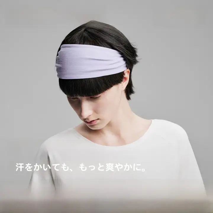 速乾タイプのダブルフェイスヘッドバンド【ランニング・ヨガ・ダンス用】