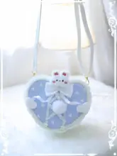 ショルダーバッグ 2WAY レディース 蝶結び うさぎ ぬいぐるみ風 水玉 ロリータ風 六芒星 レトロかわいい オリジナル