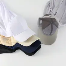 無地コットン混合生地のレディースキャップセット【日焼け対策・バンダナ付き】