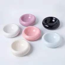 ベーグル風陶器ペットボウル【猫犬用・おやつ・ウェットフード用】