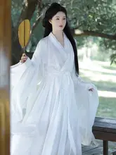 白色の大袖シャツ【古風・着物スタイル・女性用】