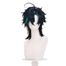 二色の挑染ショートウィッグ【キャラクターコスプレ用・前髪あり】