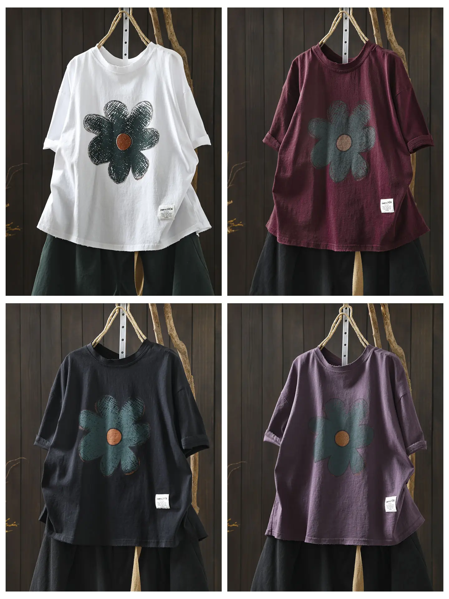 色褪せたTシャツは本当にダメなのか？エレガントな花柄プリントTシャツが教えてくれた、色落ちの美しさ