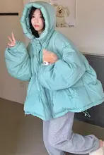 大きいサイズ レディース ダウンコート【フード付き・立ち襟・ゆったりシルエット・極上の柔らかさ】