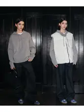 CHICJANE 高密度ウール混合ニットセーター【クルーネック・フード付き・軽やか】