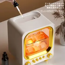 レトロデザインの加湿器【アロマディフューザー・ナイトライト・小型・静音・USB電源】