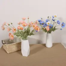 リアル感のあるポピーの造花【1本の花瓶用・ピクニックや撮影用】