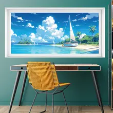 風景画の壁面ステッカー 自然なデザイン【自粘式・寝室・リビング用】