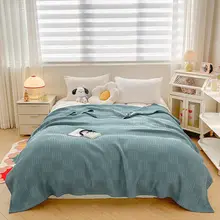 夏用綿製タオルブランケット【ソファカバー・軽量・エアコン用・ミニサイズ】