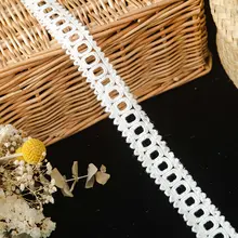 2.5cm幅 ミルクシルク編みレーストリム【DIY手作り衣類・カーテン・ソファ装飾用】
