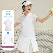 女性用 テニスウェア ポロシャツとスカートパンツの夏用スポーツウェア（セットアップ対応）